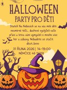 Halloween party pro děti 31. 10. 2026 Na Nebesích