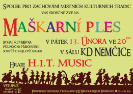 Maškarní ples 13. 2. 2026